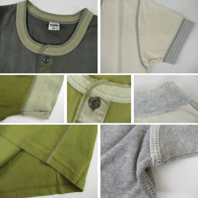 PHERROW'S フェローズ 半袖 ヘンリーネックTシャツ PCT2-S -JOE-