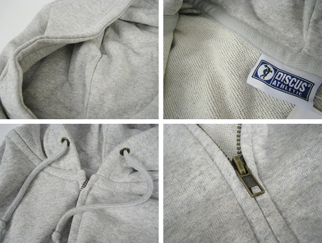 DISCUS ATHLETIC ディスカス フルジップパーカー ZIP HOODED