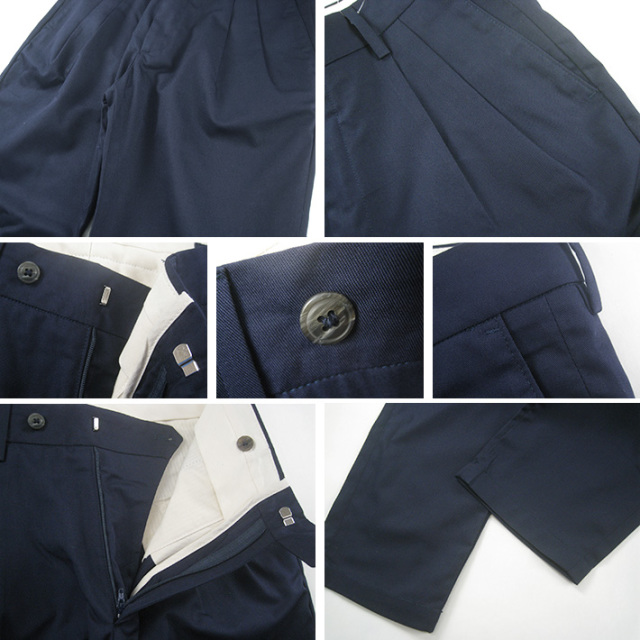 RICCARDO METHA リカルドメッサ テーパード トラウザー 2TUCK TAPERED