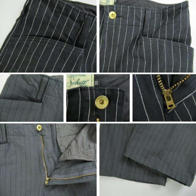 Schott ショット ワークパンツ STRIPE FRISCO PANTS 6910003 -JOE-