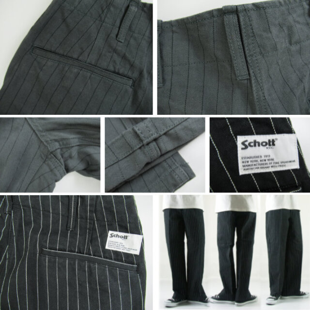 Schott ショット ワークパンツ STRIPE FRISCO PANTS 6910003 -JOE-