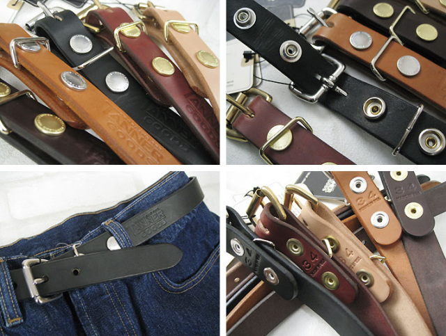 USA製 TANNER GOODS レザー ダブルリング ベルト 茶系 表記38 USA製 TANNER GOODS レザー ダブルリング ベルト 茶系 表記38