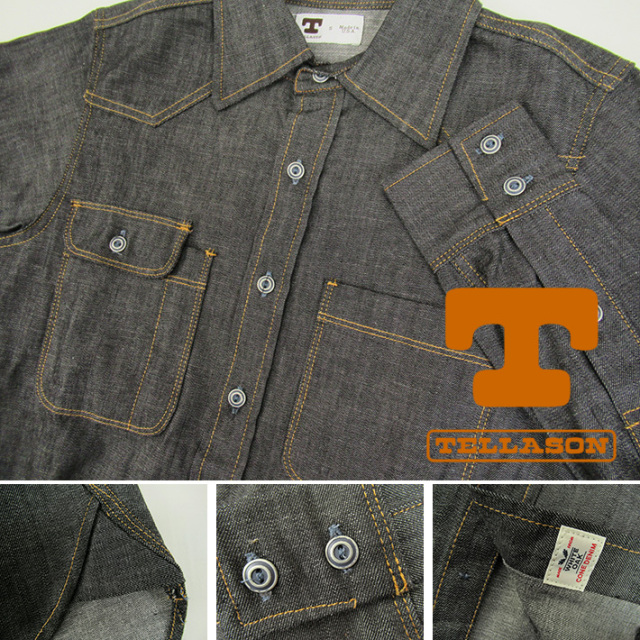 テラソン ホワイトオーク デニムシャツ