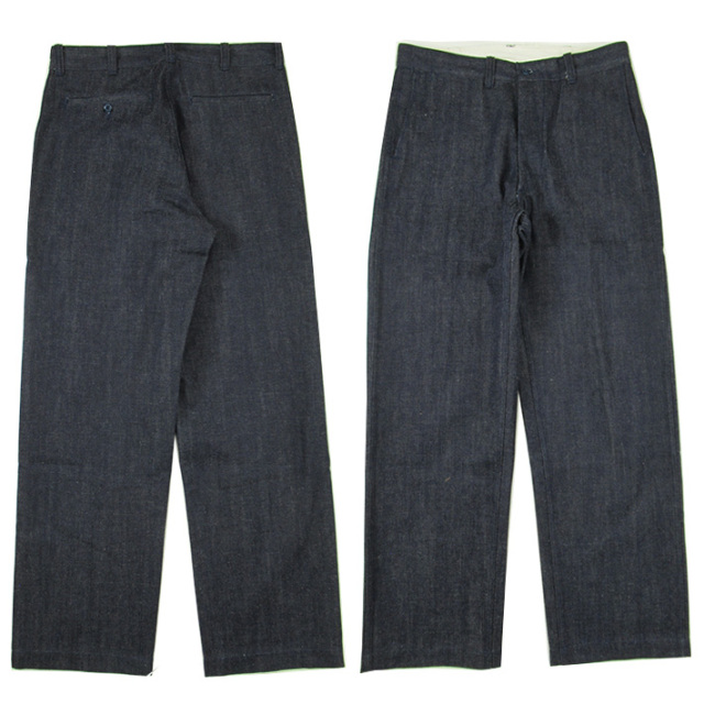 WAREHOUSE ウエアハウス Lot.1208 USN DENIM TROUSERS -JOE-