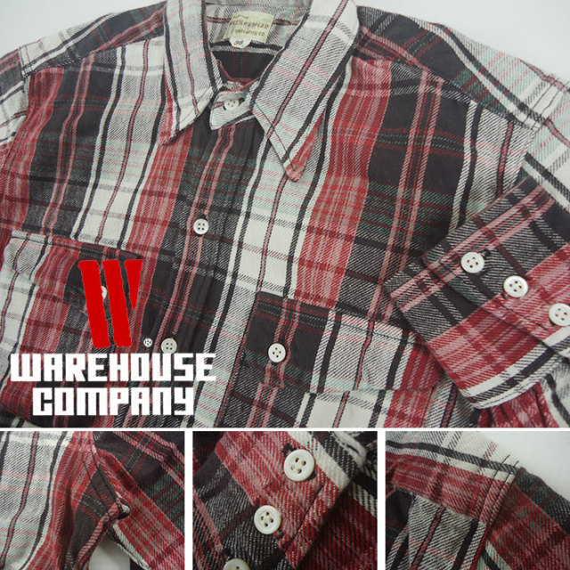 ウエアハウス フランネルウエスタンシャツ サイズ(38)　Lot 3029 WAREHOUSE ウエアハウス ネルシャツ Lot 3029 FLANNEL WESTERN