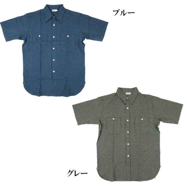 WAREHOUSE ウエアハウス 半袖 ワークシャツ Lot 3056 SHORT SLEEVE