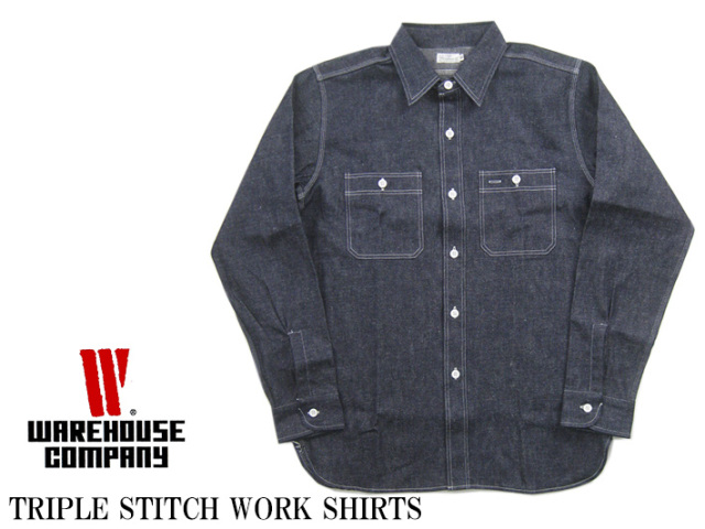 ウエアハウス デニム ワークシャツ