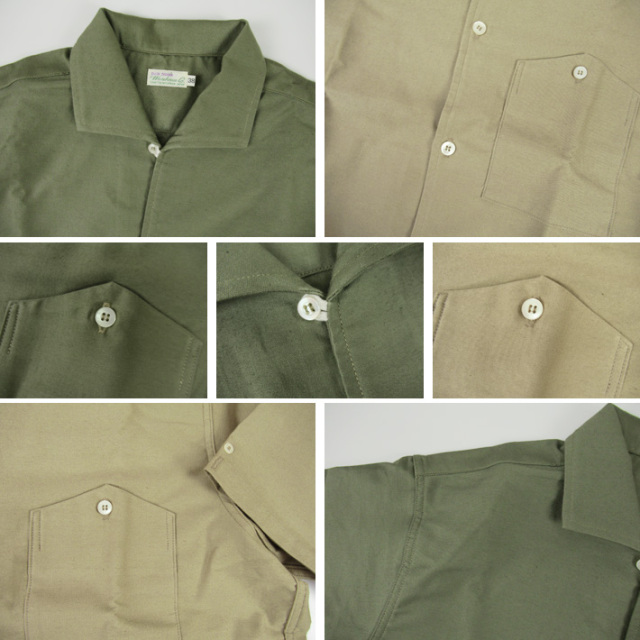 WAREHOUSE ウエアハウス Lot 3091 S/S OPEN COLLAR SHIRTS -JOE-