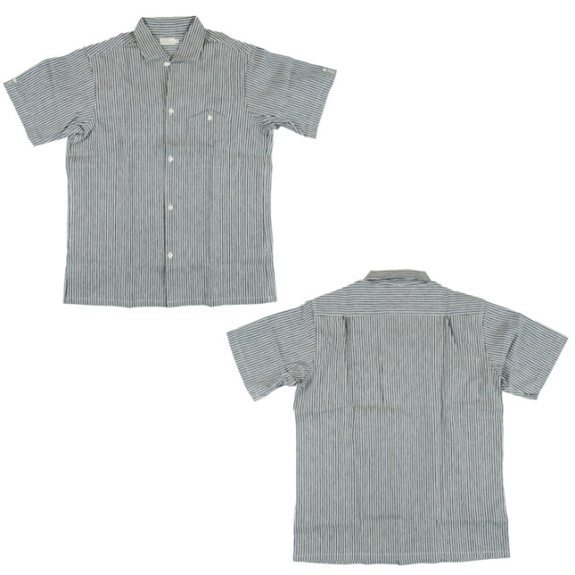 WAREHOUSE ウエアハウス Lot 3091 S/S OPEN COLLAR SHIRTS STRIPE -JOE-