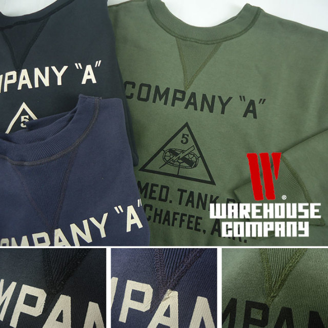 WAREHOUSE ウエアハウス Lot.401 COMPANY A スウェットシャツ -JOE-
