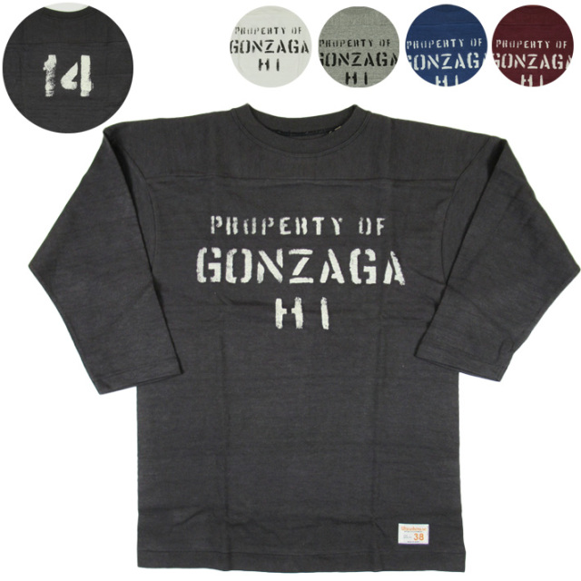 ウエアハウス 7分袖 フットボールT Lot.4063 \"GONZAGA HI WAREHOUSE & CO. / Lot 4063 7分袖フットボールT GONZAGA HI