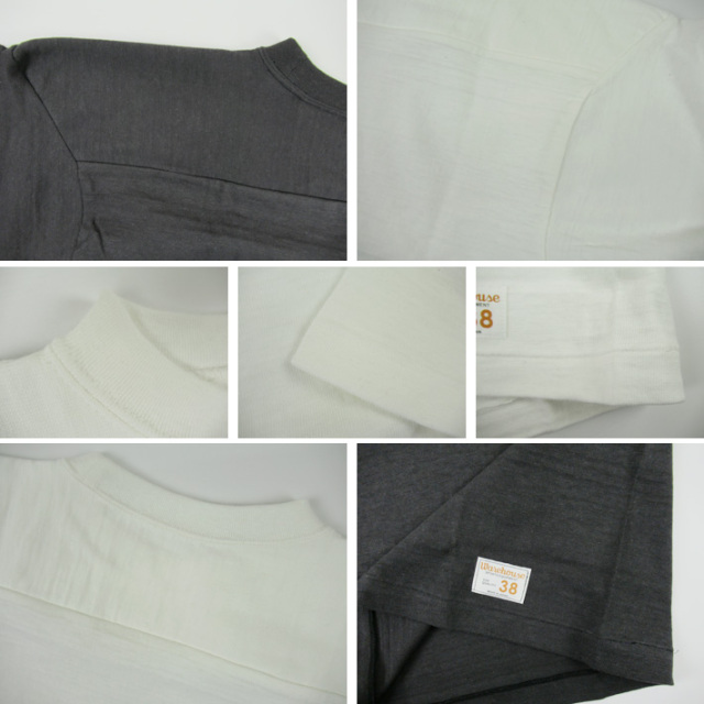 WAREHOUSE ウエアハウス Lot 4063 7分袖フットボールT 無地 【半袖T