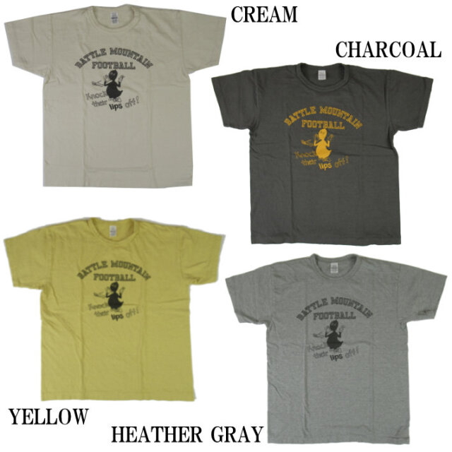 WAREHOUSE ウエアハウス Lot.4064 Tシャツ BATTLE MOUNTAIN
