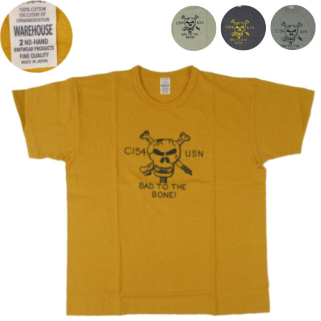 WAREHOUSE ウエアハウス Lot.4064 Tシャツ C-154