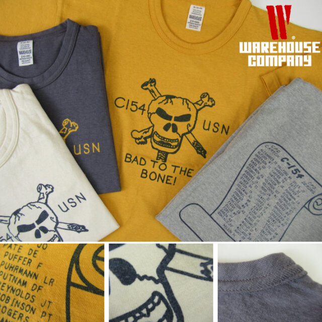 WAREHOUSE ウエアハウス Lot.4064 Tシャツ C-154