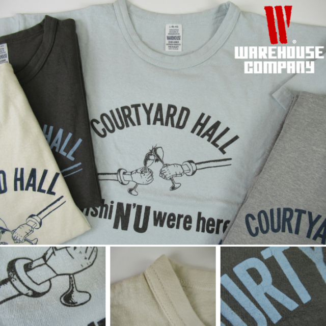 WAREHOUSE ウエアハウス Lot.4064 Tシャツ COURTYARD HALL