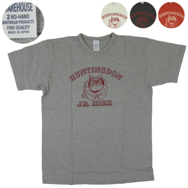 ニ*ボ様 新品 ウエアハウス 浜田さん着用 Lot 4064 M 杢グレー Tシ WAREHOUSE ウエアハウス Lot.4064 Tシャツ HUNTINGDON【半袖Tシャツ