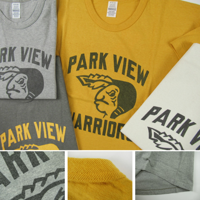 WAREHOUSE ウエアハウス Lot.4064 Tシャツ PARK VIEW【半袖Tシャツ