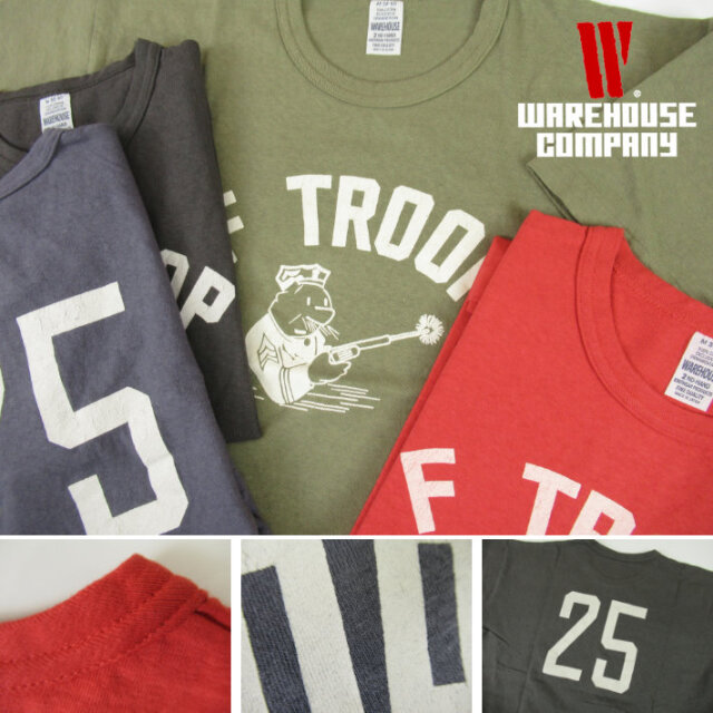 WAREHOUSE ウエアハウス Lot.4064 Tシャツ F TROOP