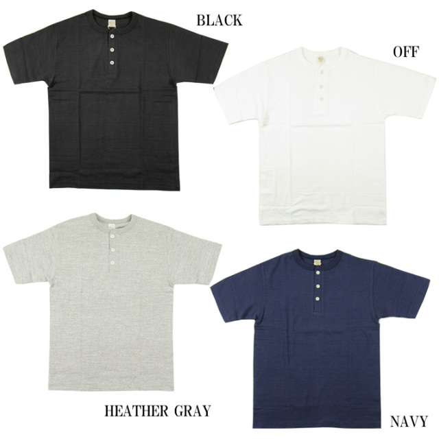 ウエアハウス ヘンリーネックTシャツ 2枚セット グレー ホワイト WAREHOUSE ウエアハウス Lot 4082 1ボタンヘンリーネックT 無地