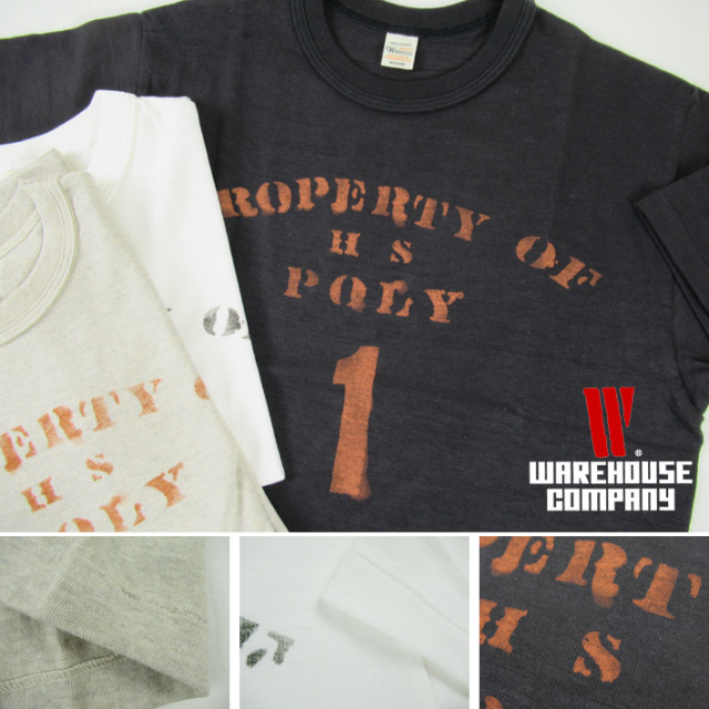 WAREHOUSE ウエアハウス Lot.4601 Tシャツ PROPERTY OF H S POLY