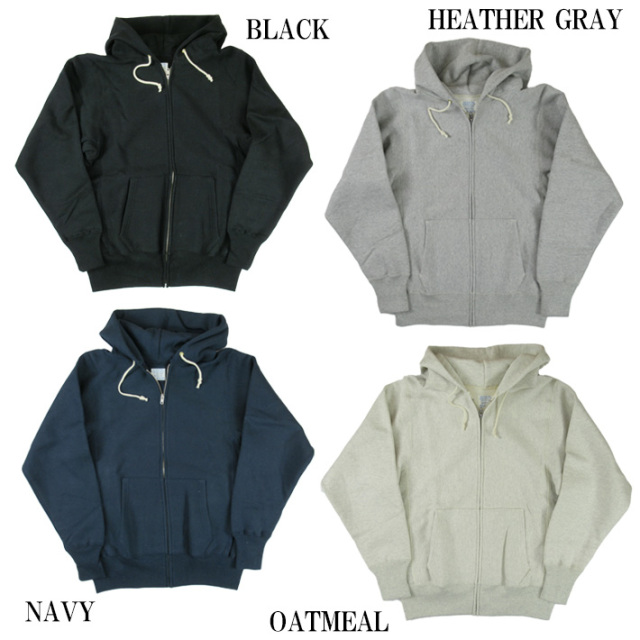 WAREHOUSE ウエアハウス Lot.487 無地 ジップスウェットパーカー -JOE-