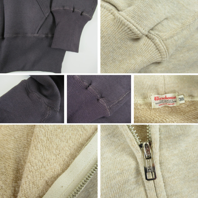 WAREHOUSE ウエアハウス Lot 496 ラグランフリーダムフルジップフード