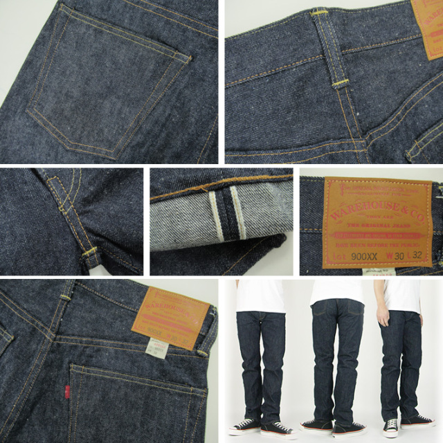 WAREHOUSE ウエアハウス Lot 900XX リジッド ジーンズ -JOE-