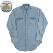 ビンテージ60s levisデニムシャツ スタッズ 501xx クラッチマガジン LEVI'S 501XX リーバイス ヴィンテージ クロージング LEVI'S VINTAGE
