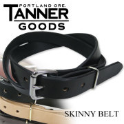 TANNER GOODS ブラックレザーベルト TANNER GOODS Skinny Standard Belt | 大阪心斎橋のメンズ洋服の