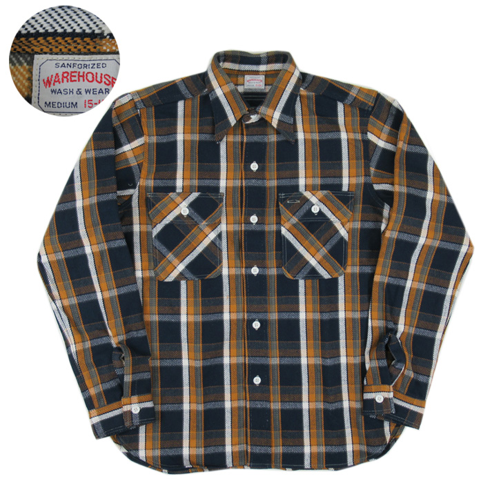 ウエアハウス ネルシャツ