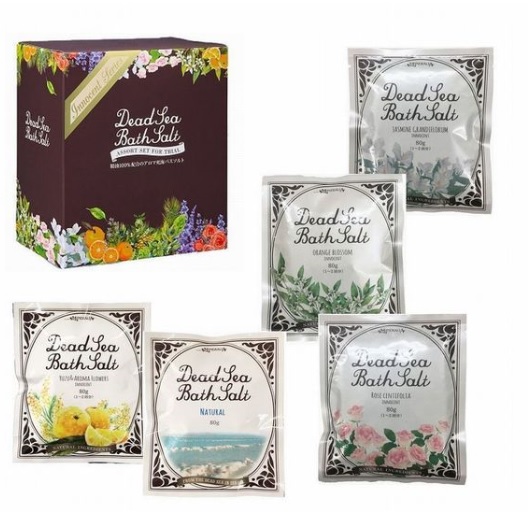 ◆期間限定20％OFF◆ミネラリア デッドシーバスソルト イノセントアソートセット 80g×5個入り