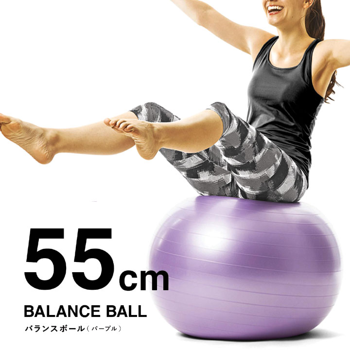 La-VIE(ラ・ヴィ) バランスボール55cm　パープル
