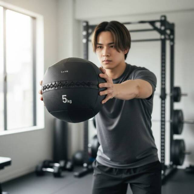 体幹トレーニングに メディシンボールソフト 5kg：La-VIE公式