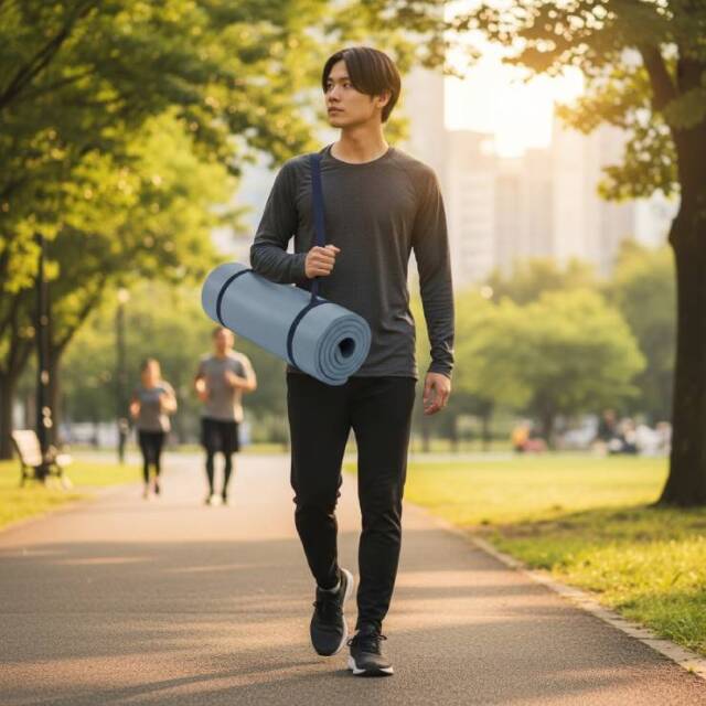 厚手で弾力性のあるNBR素材のピラティスマット！ ピラティスマット