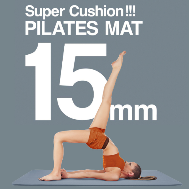 La-VIE(ラ・ヴィ) ピラティスマット 15mm ブルーグレー