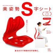 La-VIE(ラ・ヴィ)美姿勢S字シート　レッド