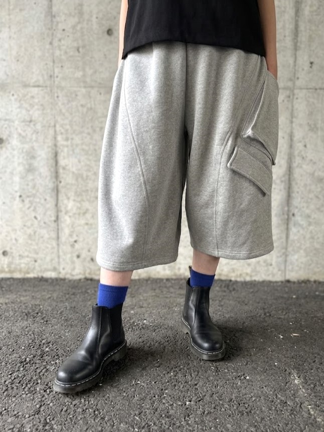 マルチ ポケット カーゴ タイプ 裏毛 ハーフ パンツ