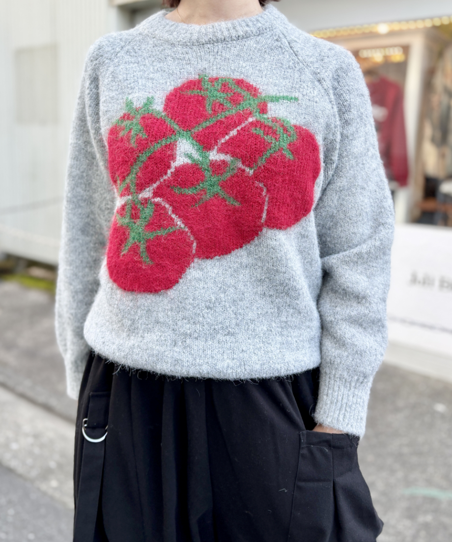 トマト ニット トップ
