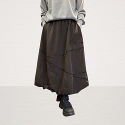 飾りジップ バルーン スカート