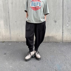 ゆったり ボリューム 裾リブ ジョッパー 変形 パンツ