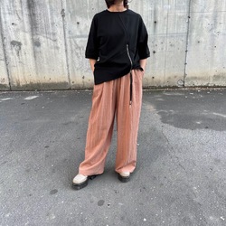 サラサラ ワイド ストレート パンツ