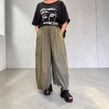 Italy ドロストリング ボリューム カーブ パンツ
