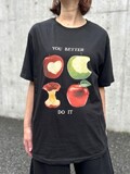 メッセージ リンゴ Apple カットソー 半袖 Tシャツ