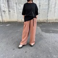 サラサラ ワイド ストレート パンツ