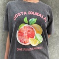 Italy  ソフト カットソー 半袖 Tシャツ グレープフルーツ