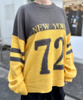 配色 72 NEW YORK ニット トップ