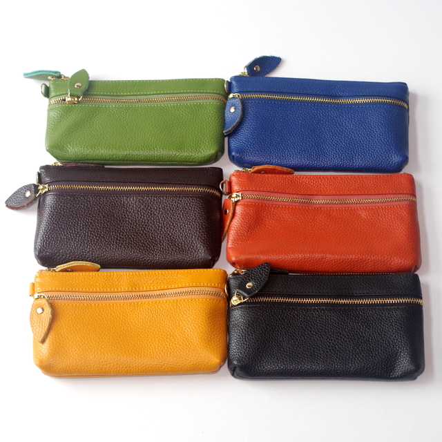 PU レザー ポーチ 本革 ストラップ付ポーチ ダブルポケット 化粧ポーチ 小物いれ 小銭入れ スマホケース★メール便対応