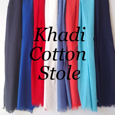 【訳あり】コットン ストール 綿 カディ 大判 インド製 春 夏【Chunni】綿100% 無地 8カラー メンズ UVカット★メール便対応