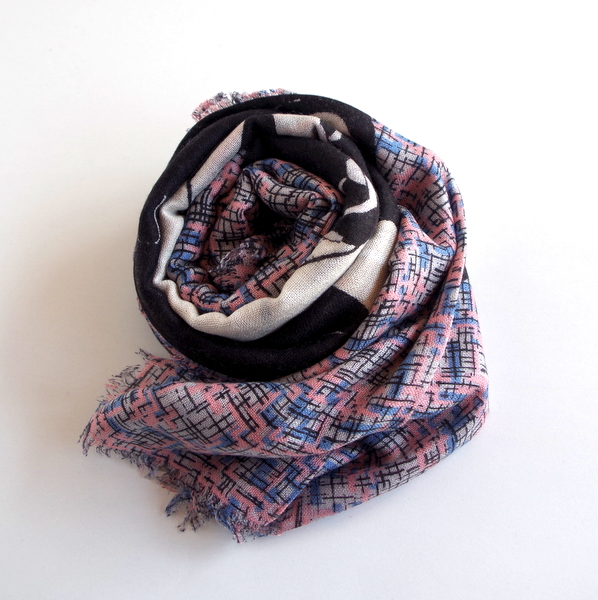 【YARNZ NEWYORK】15SS/ヤーンズ Celfie カシミア50%・シルク50%　カシミヤストール 大判　ストール/Black・黒/セルフィー/ヤーンツ★送料無料